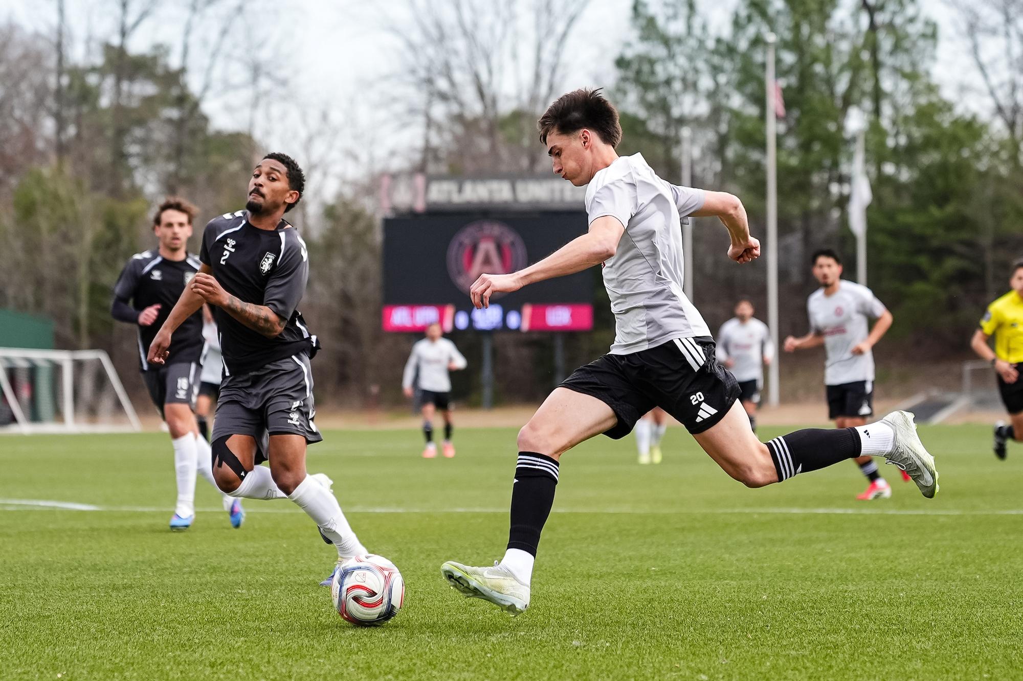 Luke Brennan #20. (Photo by Matthew Dingle/Atlanta United)